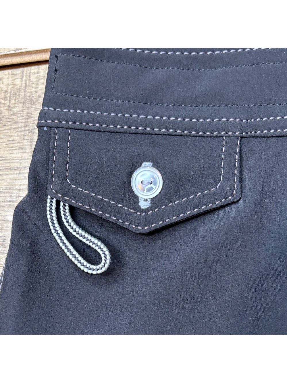 Women’s Birdwell Beach Britches Black Wrap Mini Skirt Size Large - Picture 3 of 7